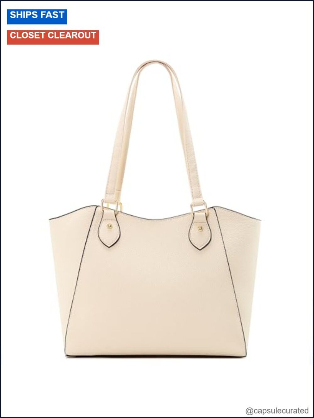 Women's Vegan Leather Large Tote Bag Shoulder Handbag Purse with Gold Hardware